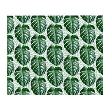 Load image into Gallery viewer, Green Palm Leaves Blanket