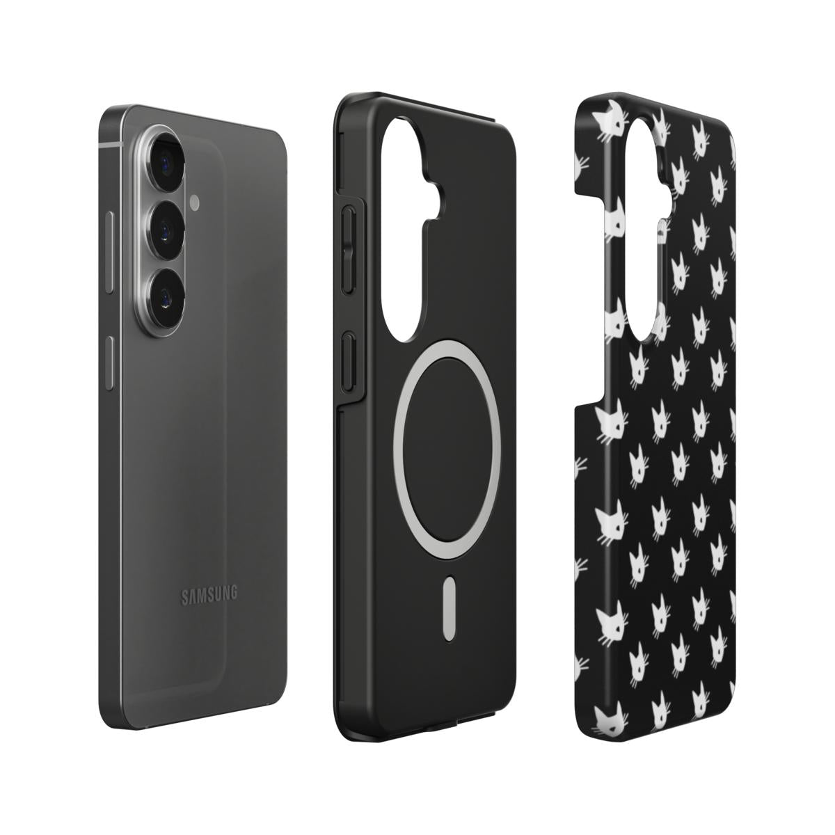 Magnetic Tough phone case SMALL KITTENS for Samsung models