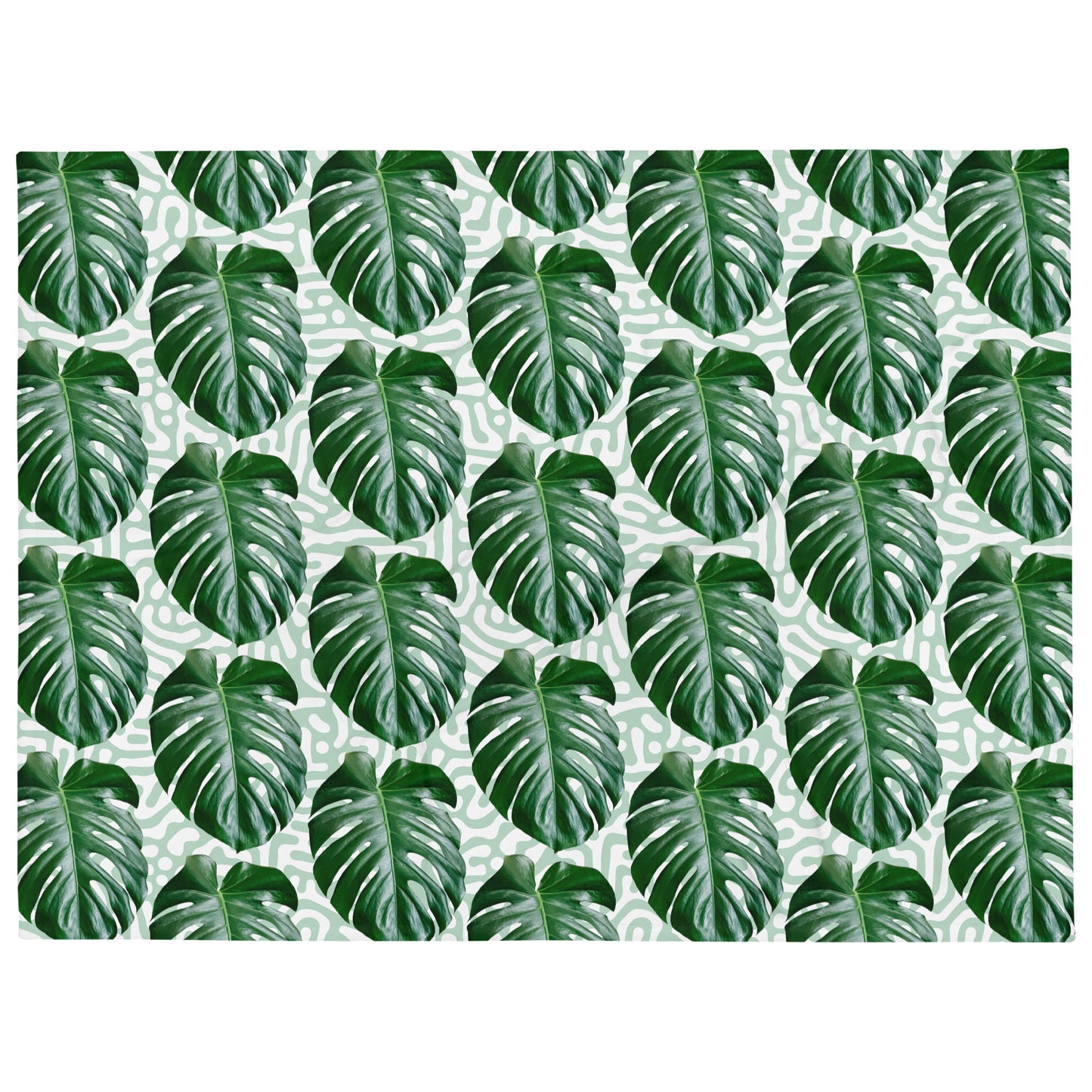 Green Palm Leaves Blanket