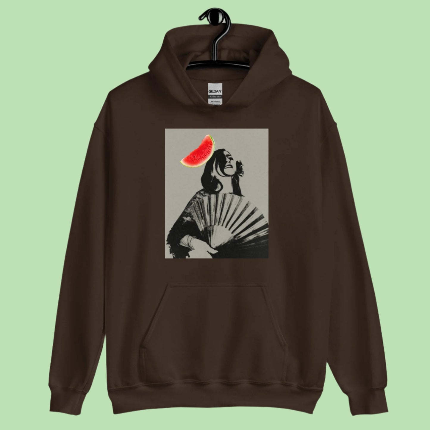 Hoodie - girl and watermelon