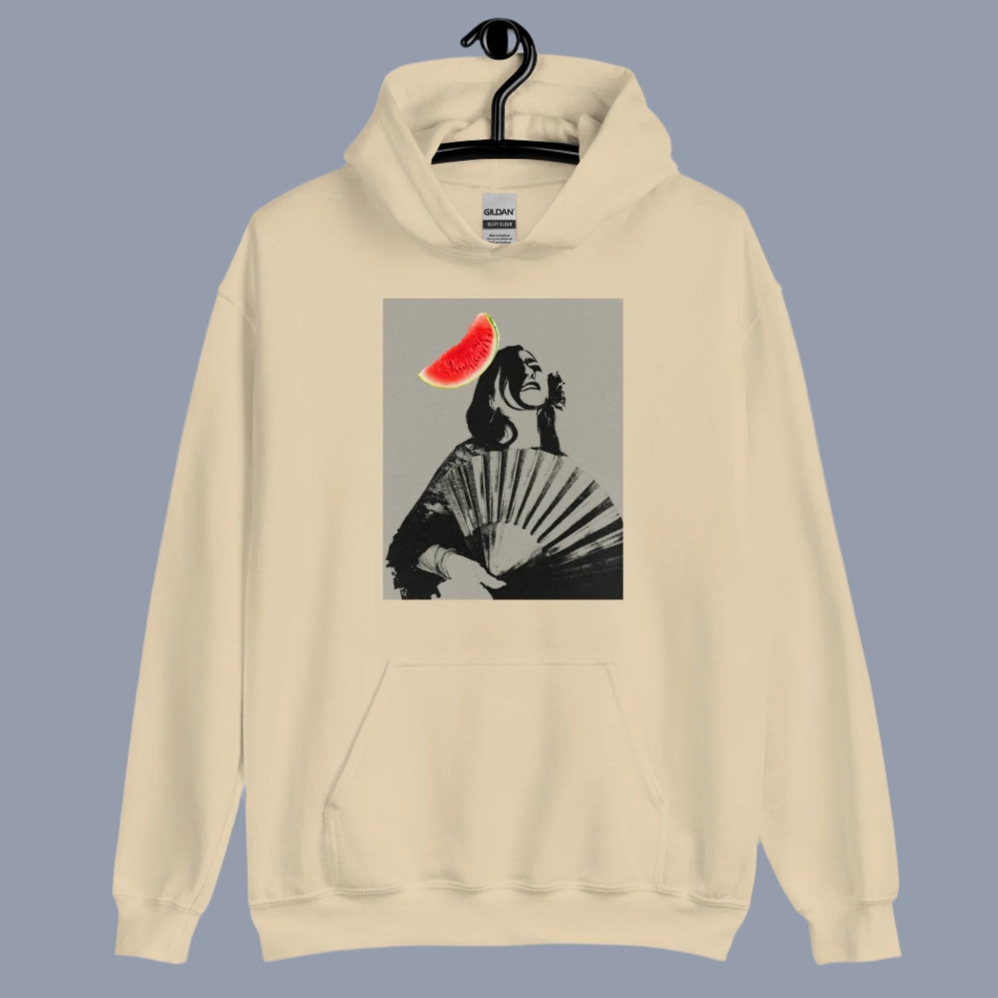 Hoodie - girl and watermelon