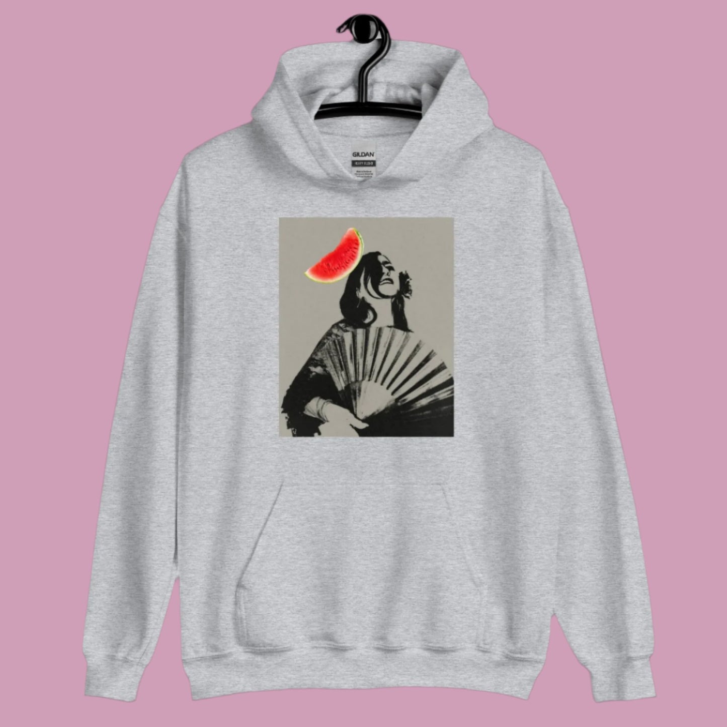 Hoodie - girl and watermelon
