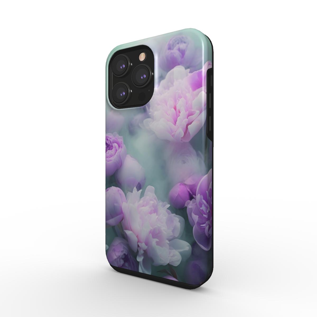 Phone Case PURPLE PEONY BLOSSOMS