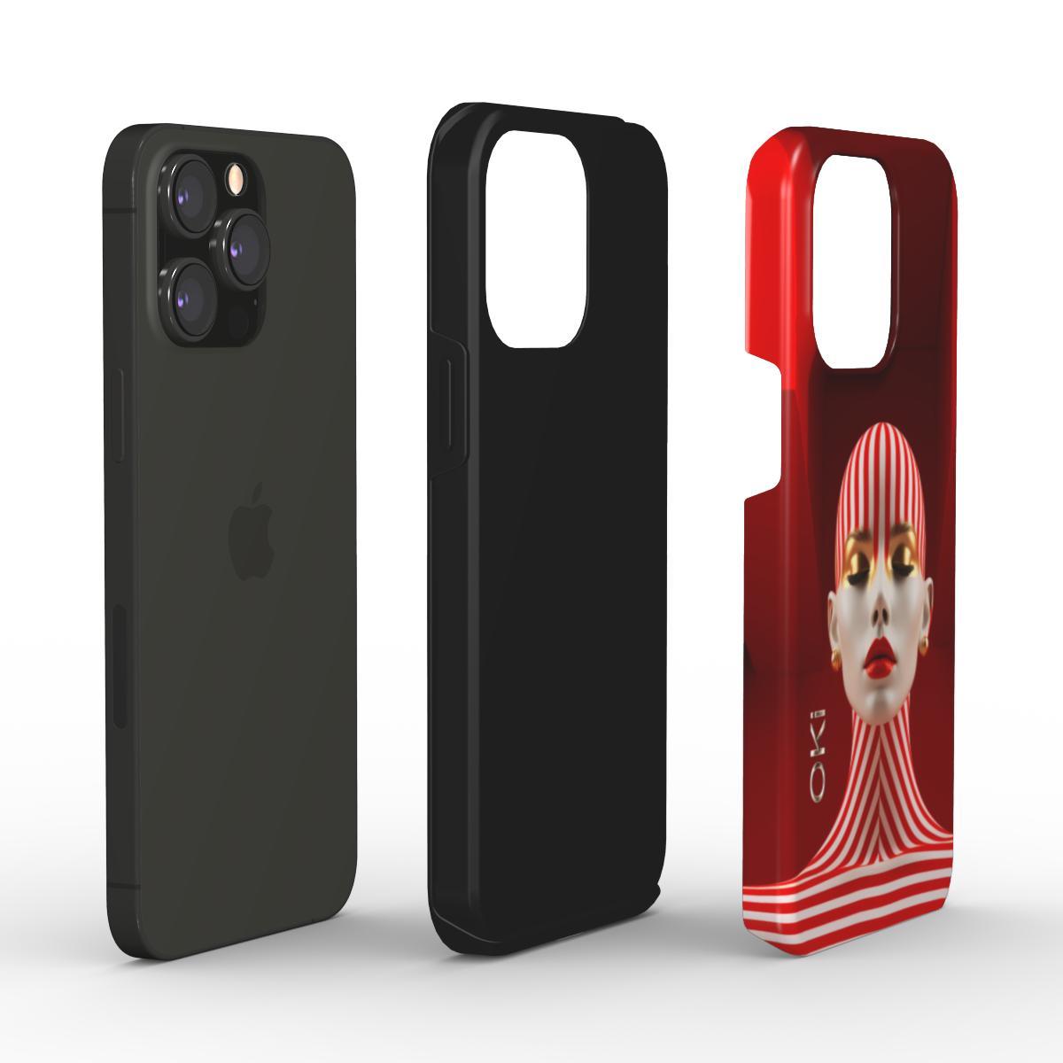 Telefono dėklas dvisluoksnis RAUDONAS FUTURIZMAS - dovanos.online